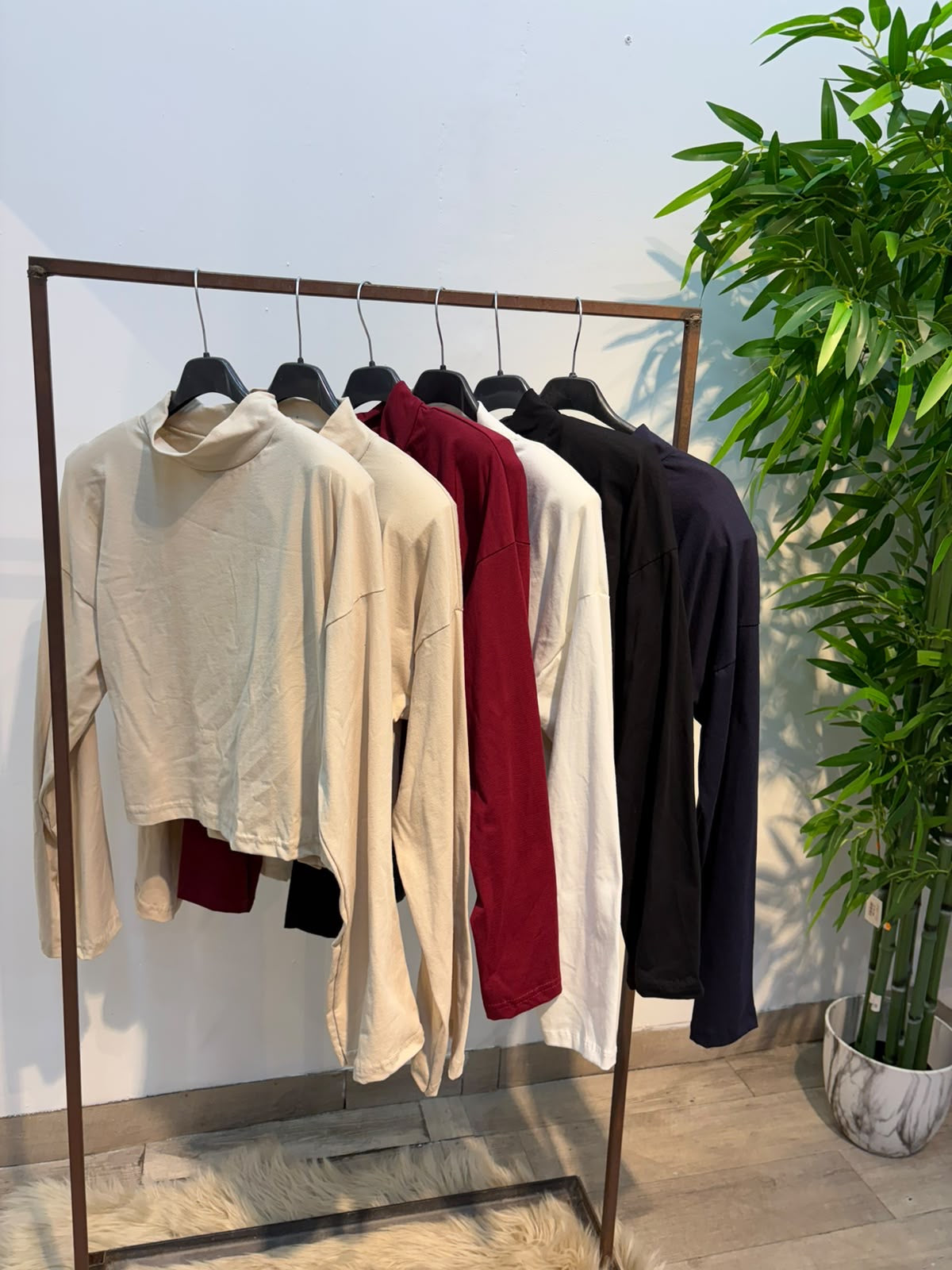 Maglia Crop cotone