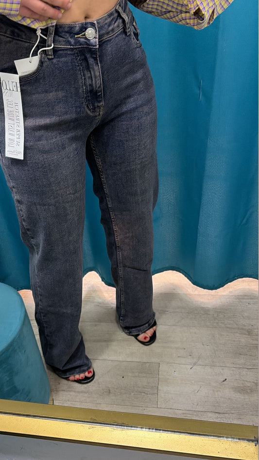 Jeans palazzo Sabbiato