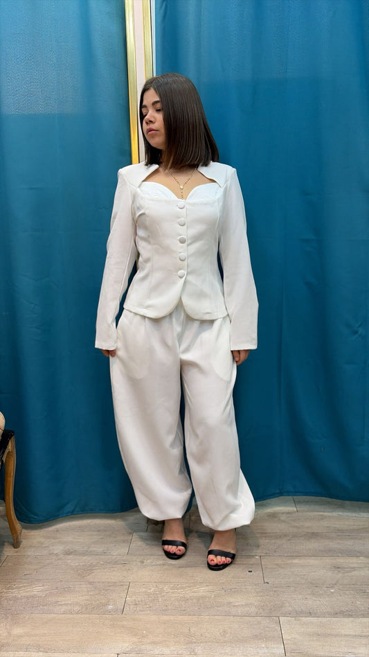 Tailleur scollo cuore