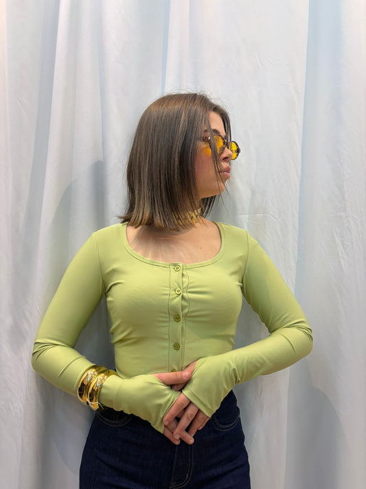 Magliettone licra botton